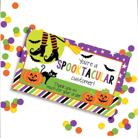 LAST SET👻 25 Premium Spooktacular Customer Thank you cards - Picture 5 of 5